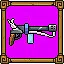 Why is the writer holding a flame thrower? icon