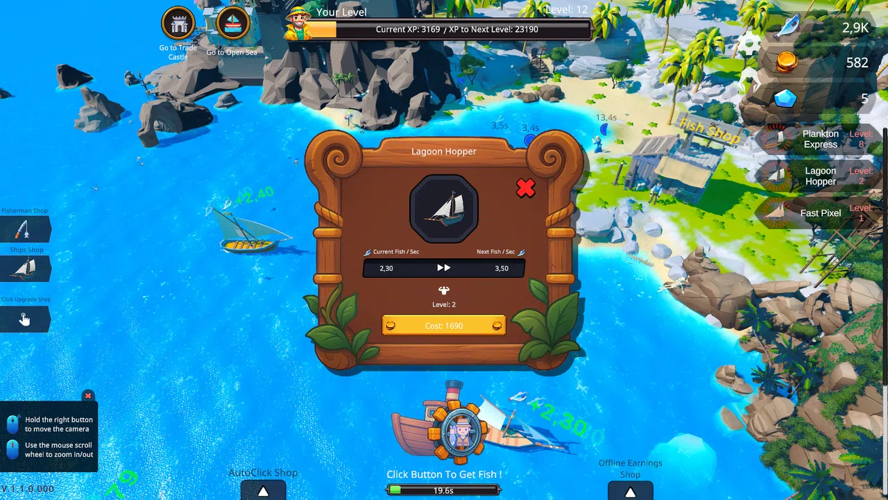 Fisher Idle Screenshot 4