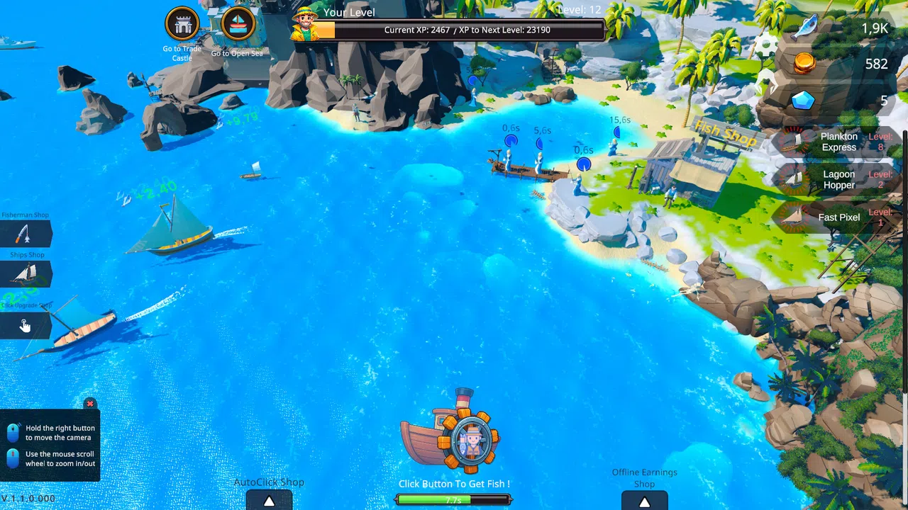Fisher Idle Screenshot 14