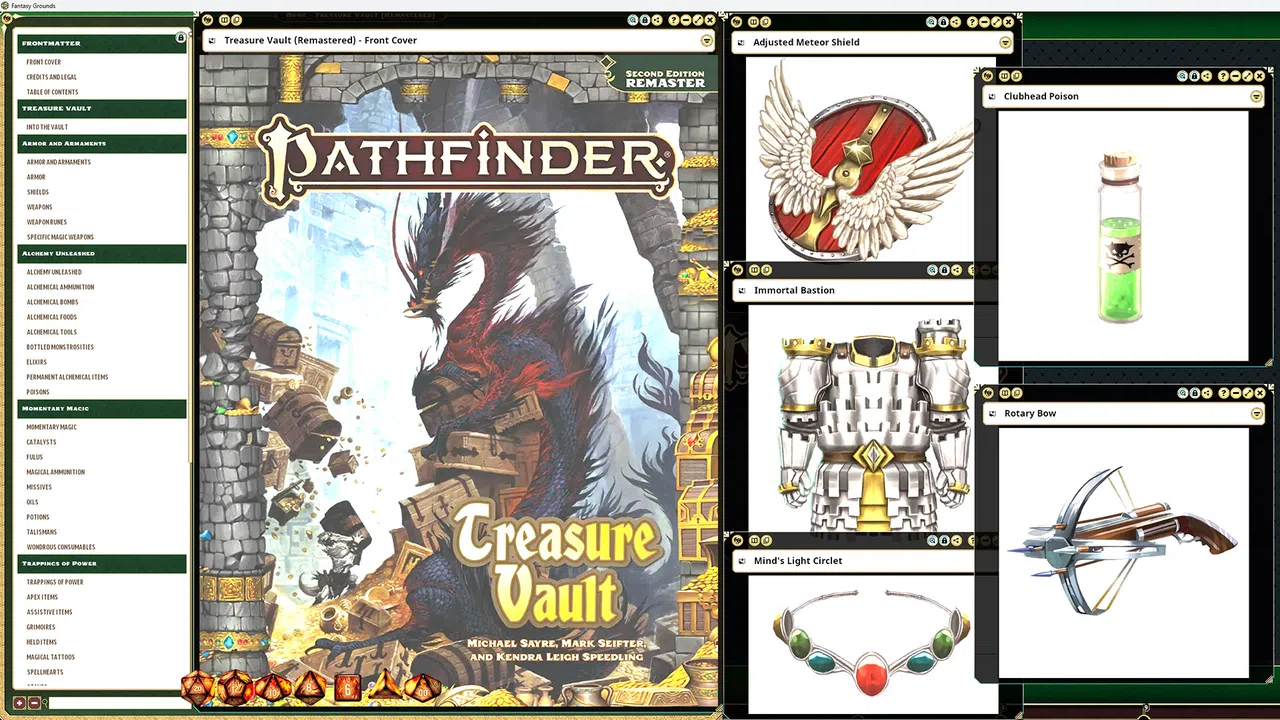 Fantasy Grounds - Pathfinder 2 RPG - Treasure Vault (Remastered) Screenshot 0