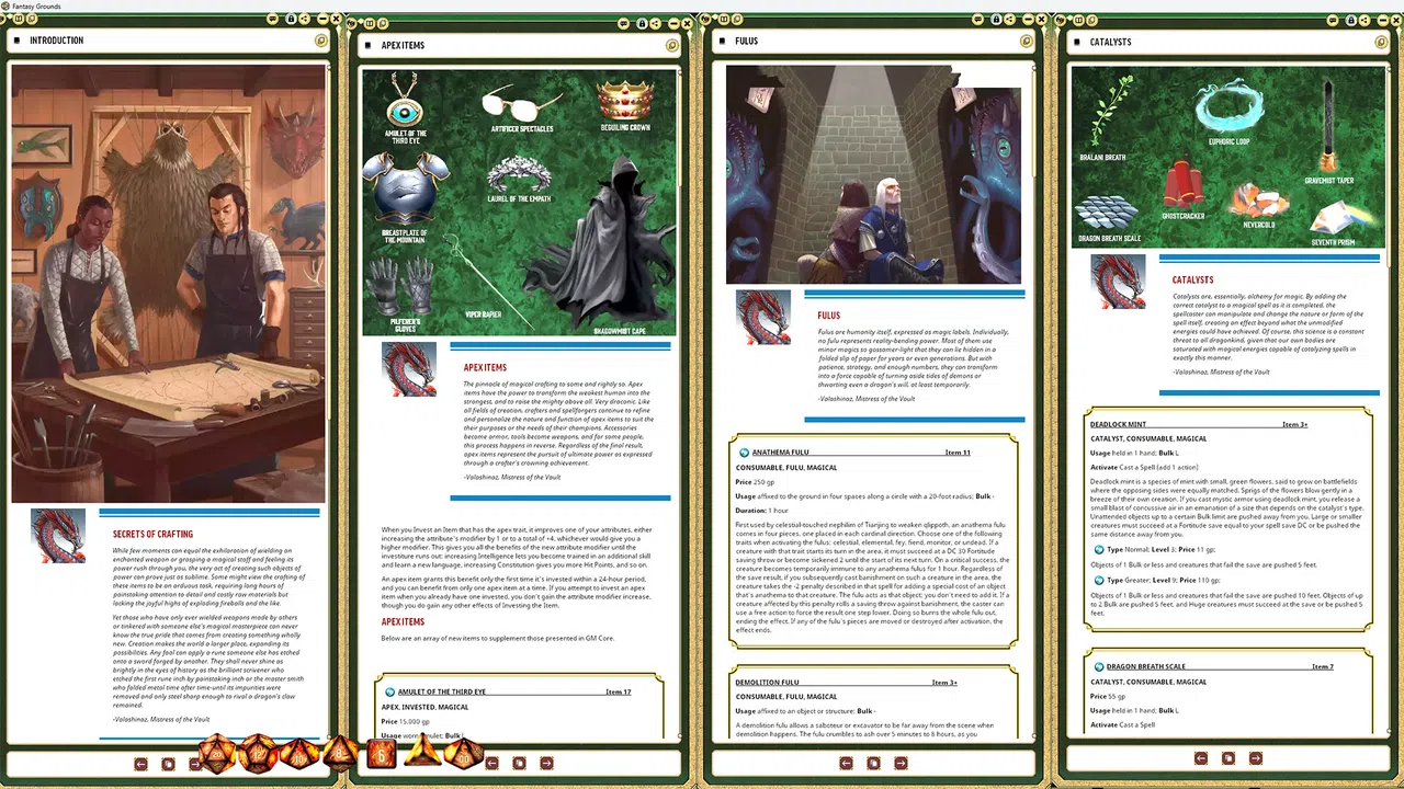 Fantasy Grounds - Pathfinder 2 RPG - Treasure Vault (Remastered) Screenshot 3