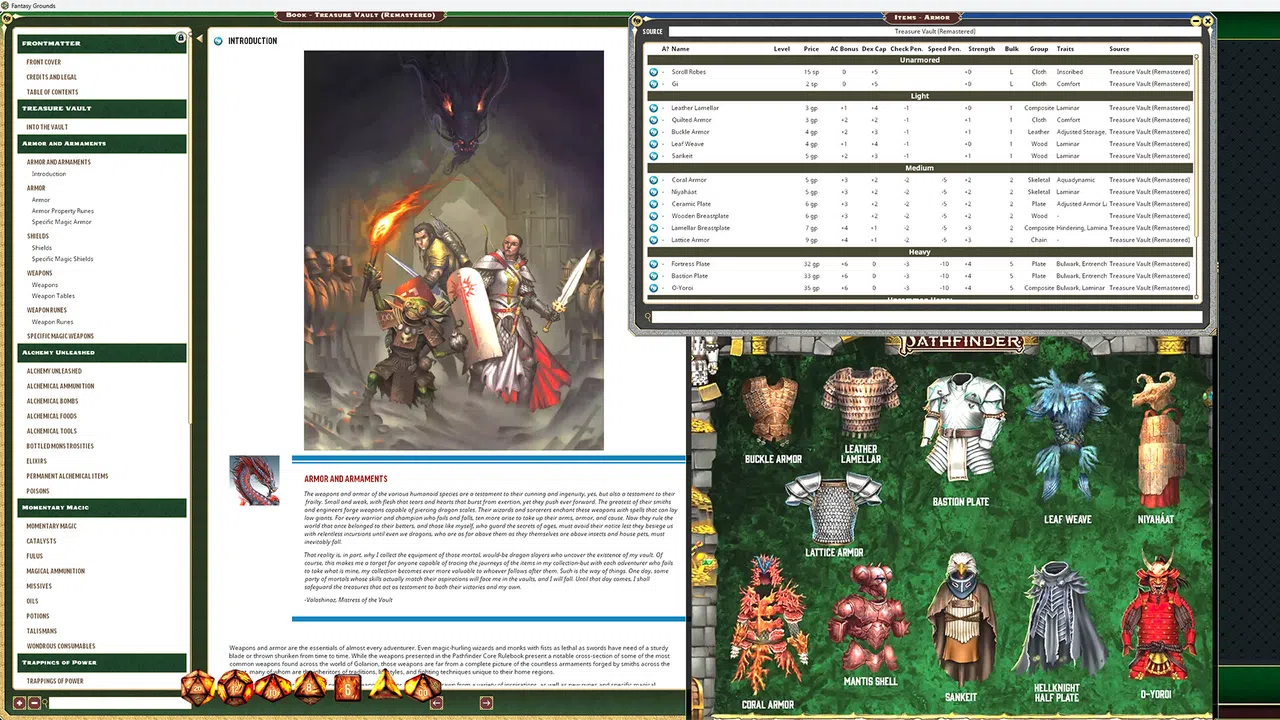 Fantasy Grounds - Pathfinder 2 RPG - Treasure Vault (Remastered) Screenshot 2