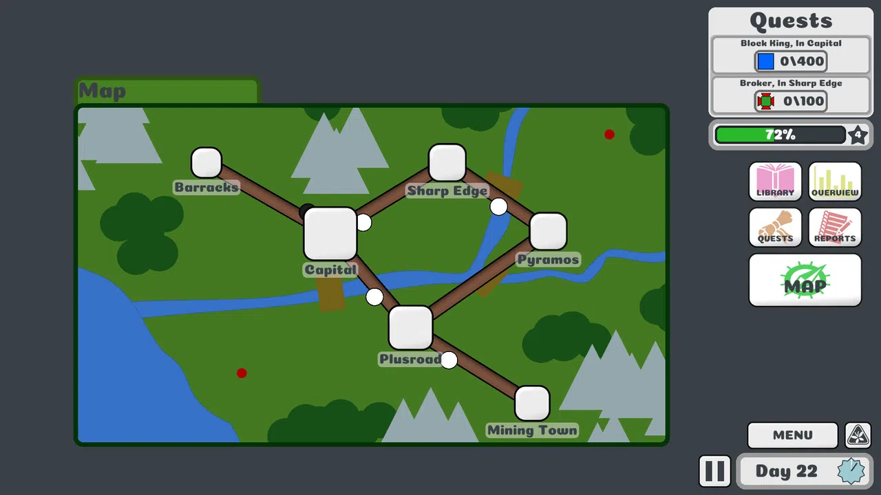 Block King Demands Red Squares Screenshot 0