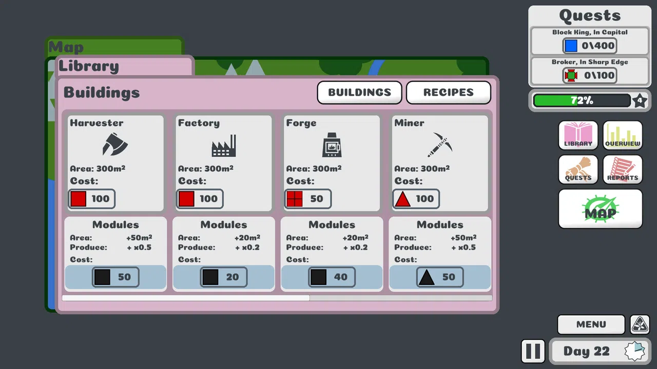 Block King Demands Red Squares Screenshot 5