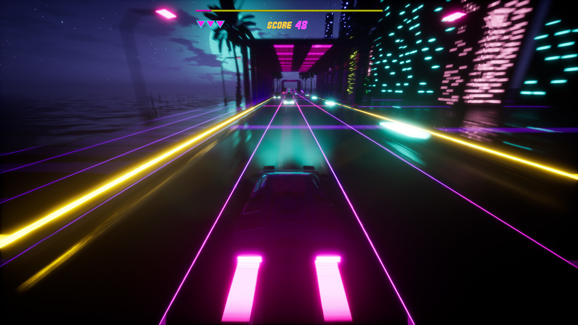 Rhythmic Retro Racer Screenshot 2