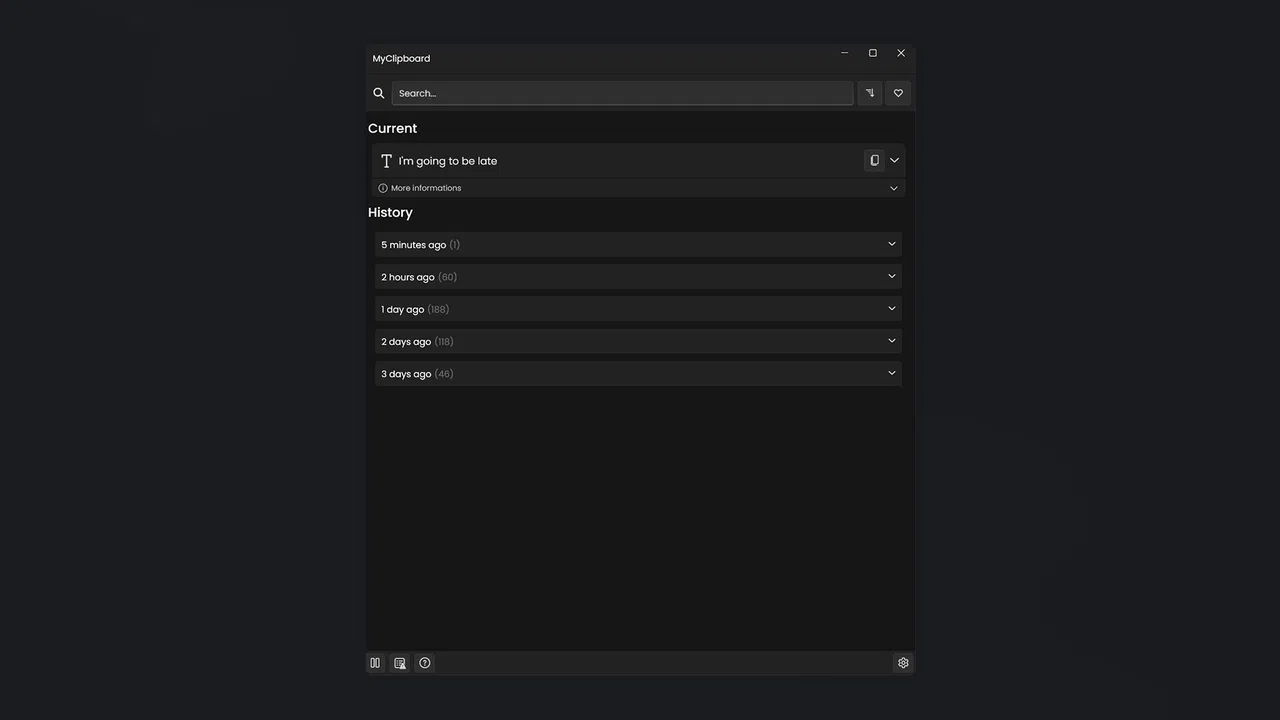 MyClipboard Screenshot 1