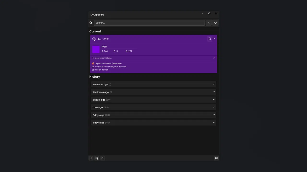 MyClipboard Screenshot 2