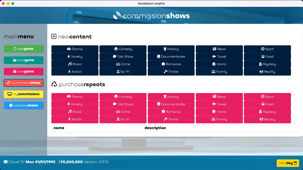 Broadcast Empire Screenshot 1