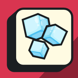 3 ice cubes icon