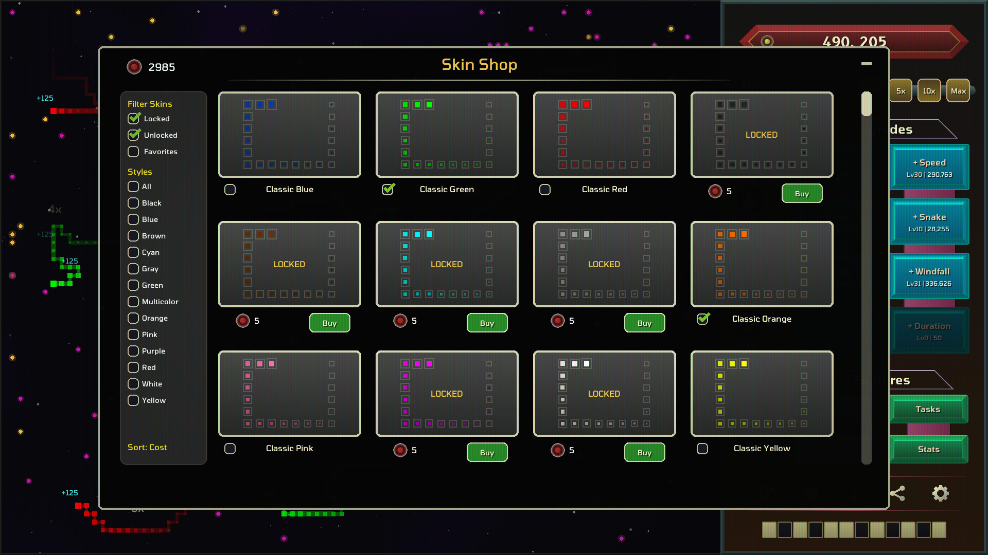 Auto Snakes in Outer Space Screenshot 6