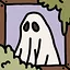 Lonely ghost icon