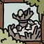 The nest with eggs icon
