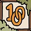 One hundred skulls icon