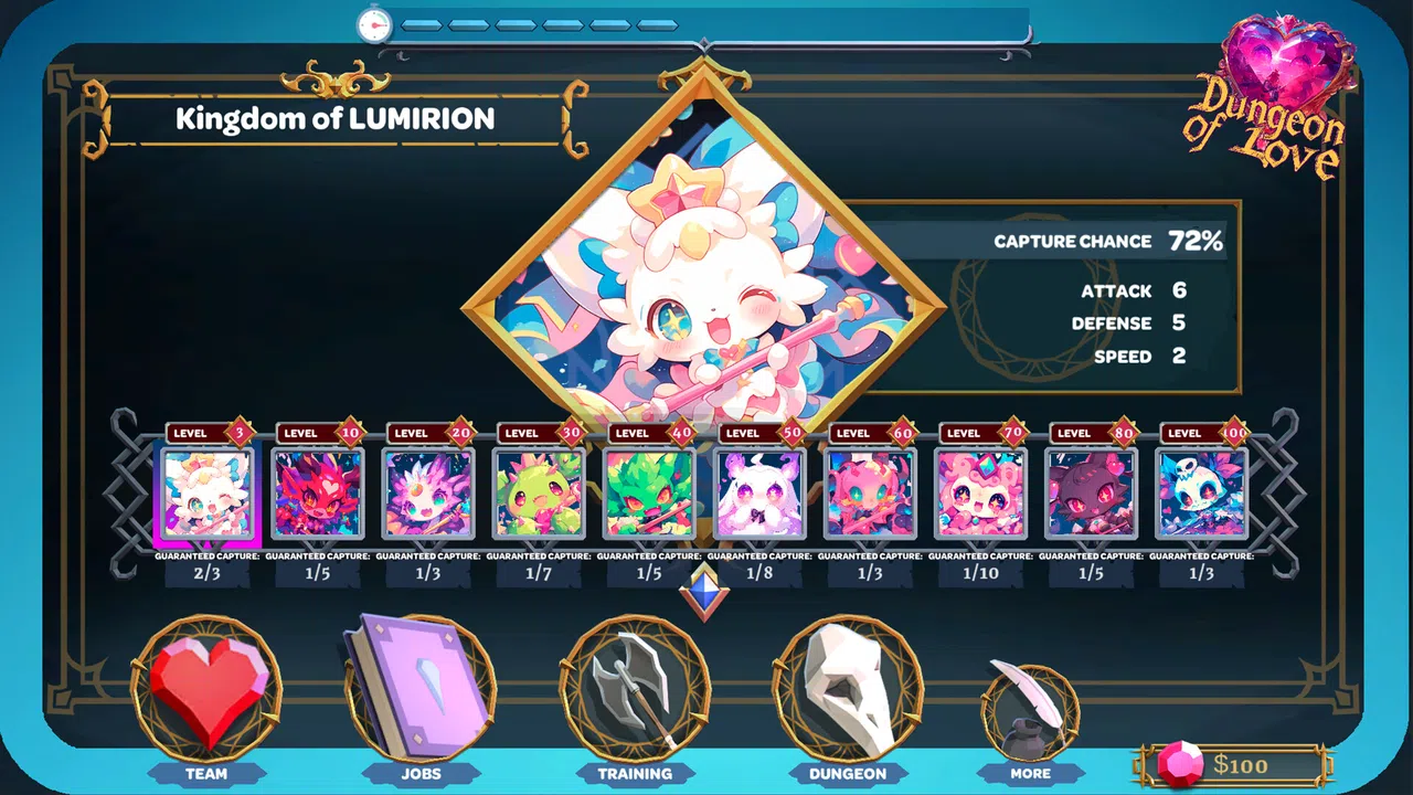 DUNGEON OF LOVE: Catch Monsters Screenshot 6