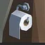 Mounted Toilet Roll icon