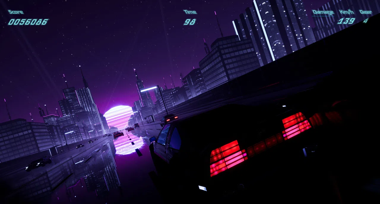 Neon Highways Demo Screenshot 1