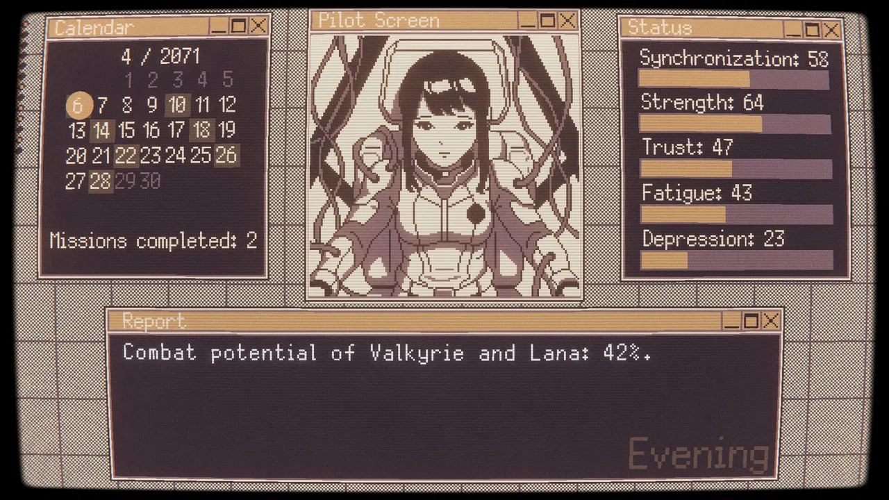 Valkyrie Iteration: Mecha Pilot Raising Pocket Simulator Screenshot 1