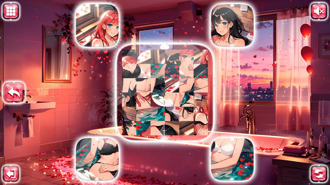Lovely Anime Puzzle: Valentine Screenshot 6