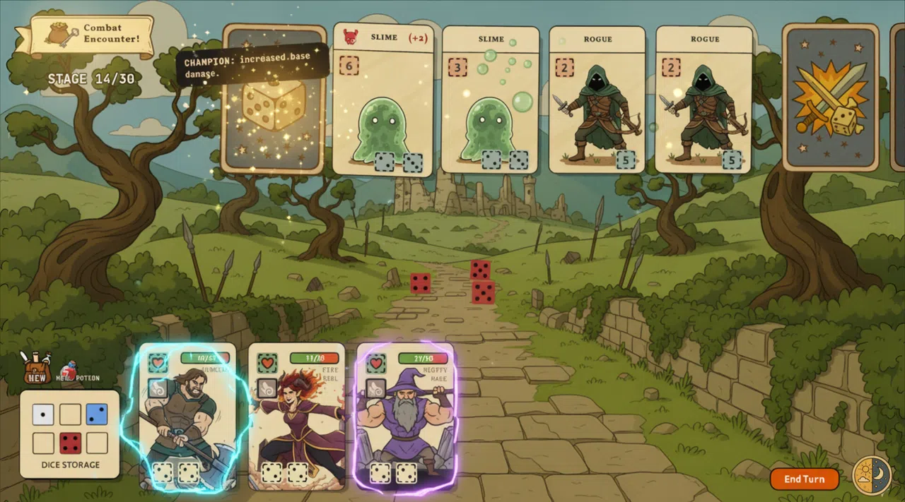 Dice x Dice — A Dicebuilder Roguelike Screenshot 1