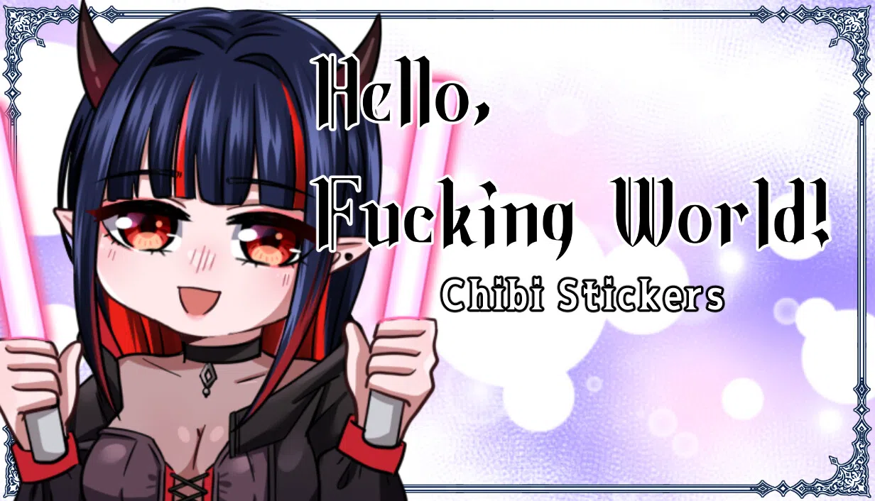 Hello, Fucking World!-Chibi Stickers Screenshot 0
