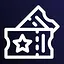 Winning ticket icon