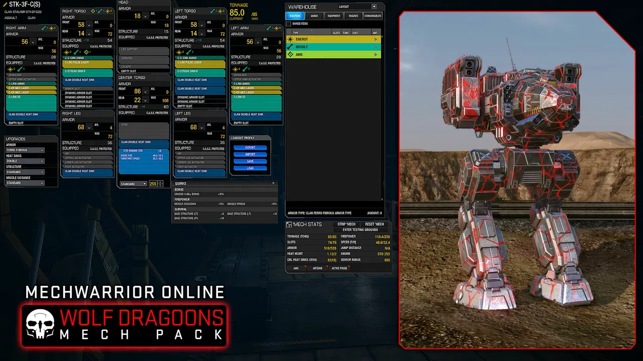 MechWarrior Online™ - Wolf Dragoons Mech Pack Screenshot 5