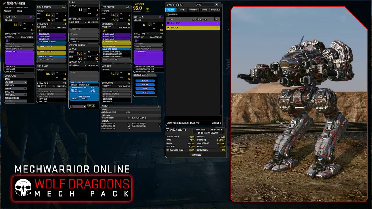 MechWarrior Online™ - Wolf Dragoons Mech Pack Screenshot 3