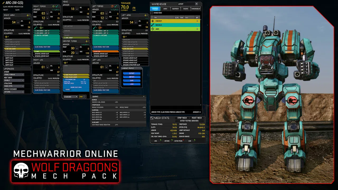 MechWarrior Online™ - Wolf Dragoons Mech Pack Screenshot 1