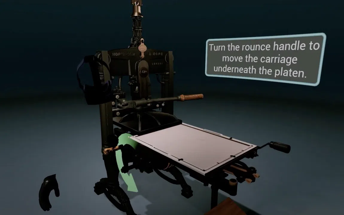 19th-century Printing Press Experience VR Screenshot 5