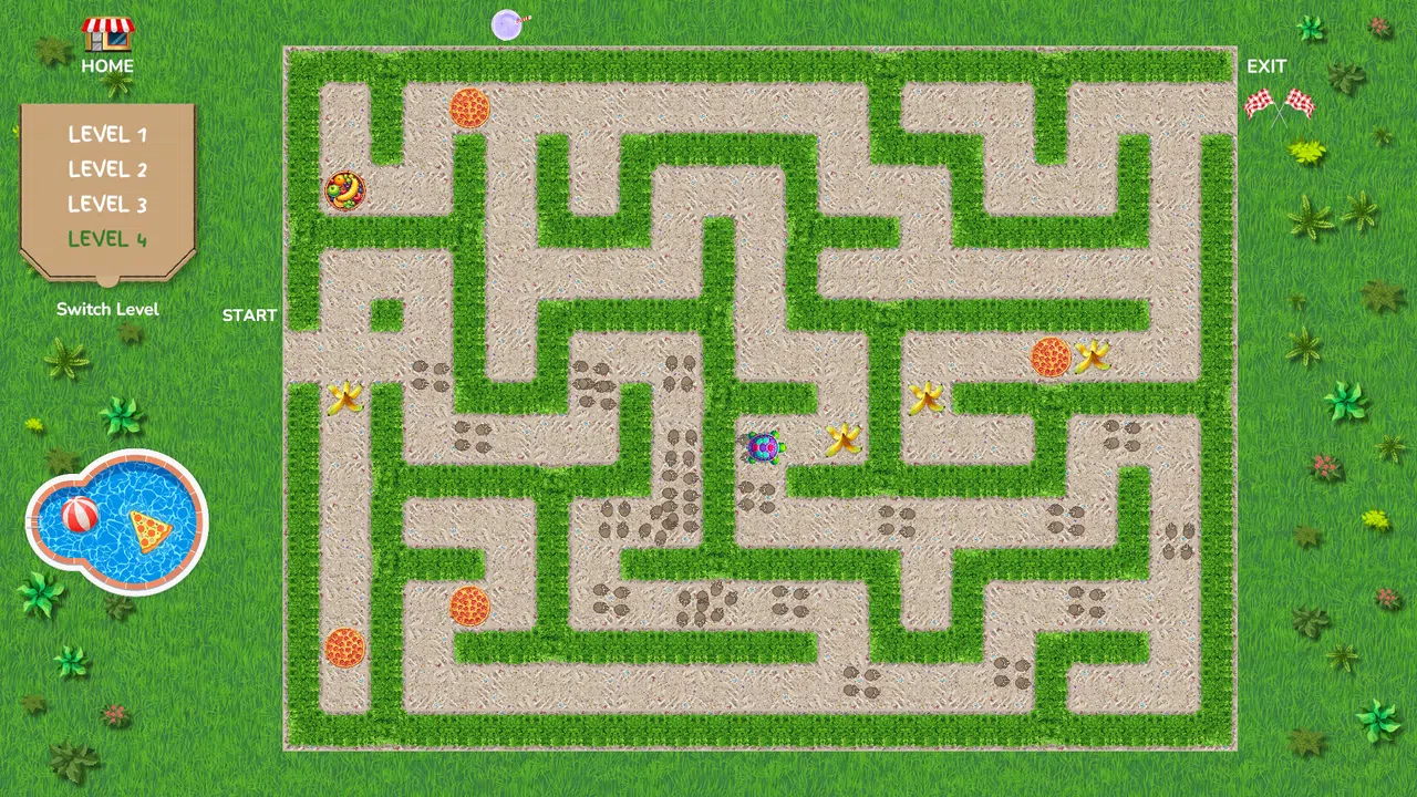 Catch That Pizza! Maze Game Screenshot 3