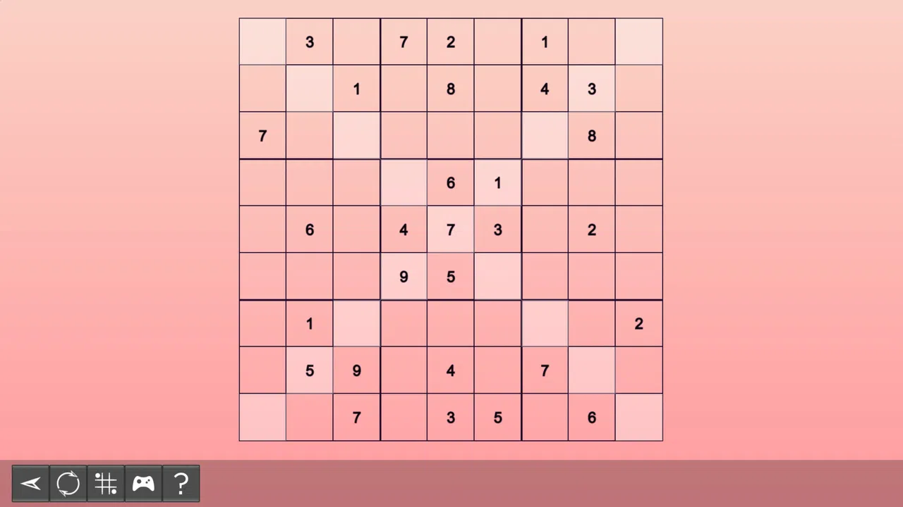 My Sudoku - X-Sudoku Medium 10 Screenshot 1