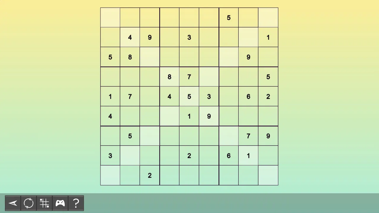 My Sudoku - X-Sudoku Medium 9 Screenshot 0