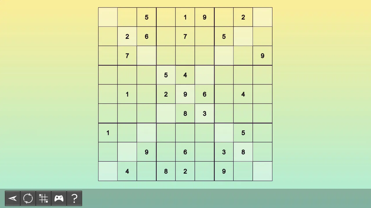 My Sudoku - X-Sudoku Medium 9 Screenshot 1