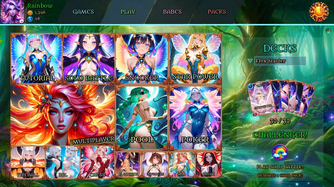 Battle Babes: Myth, Mirror & Madness Screenshot 1