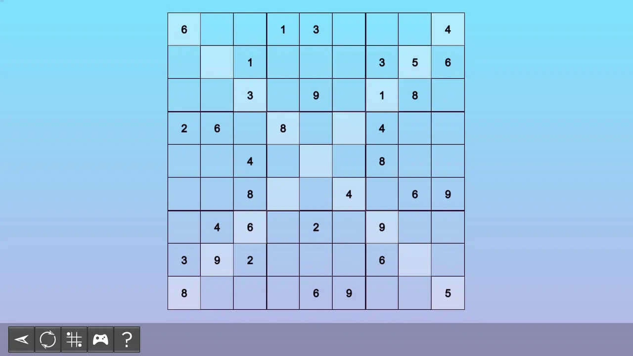 My Sudoku - X-Sudoku Easy 8 Screenshot 1