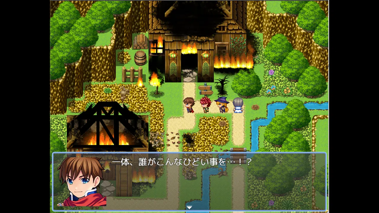 RPG Maker MZ - We are burning tile and character set Screenshot 0