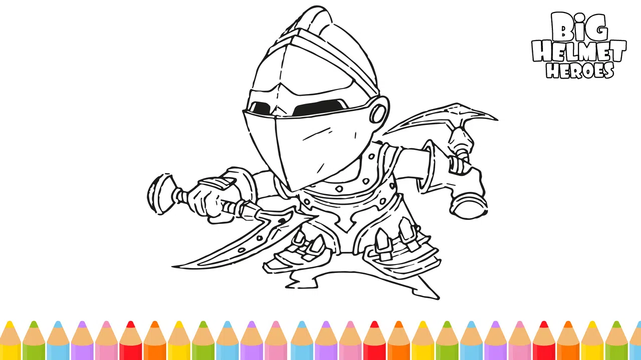 Big Helmet Heroes - Coloring Book Screenshot 2