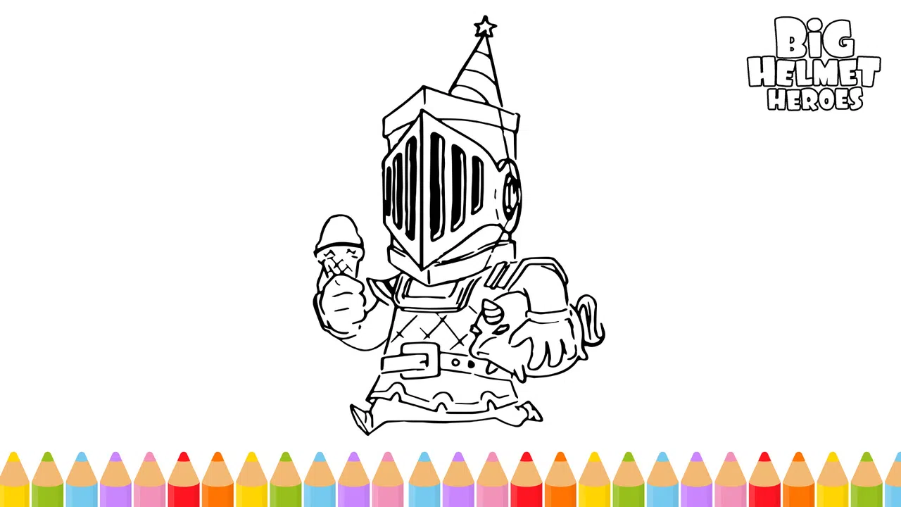 Big Helmet Heroes - Coloring Book Screenshot 0