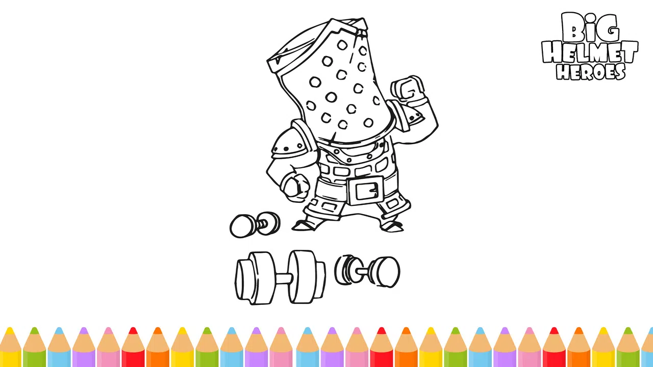 Big Helmet Heroes - Coloring Book Screenshot 4