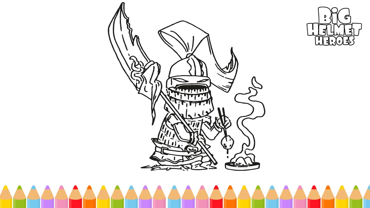 Big Helmet Heroes - Coloring Book Screenshot 1