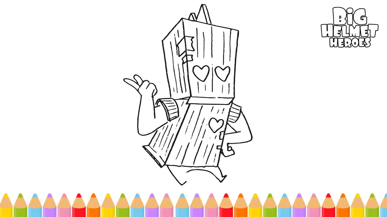 Big Helmet Heroes - Coloring Book Screenshot 3