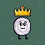 Silver coin win. icon