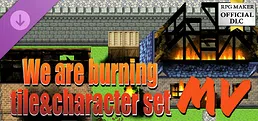 RPG Maker MV - We are burning tile and character set