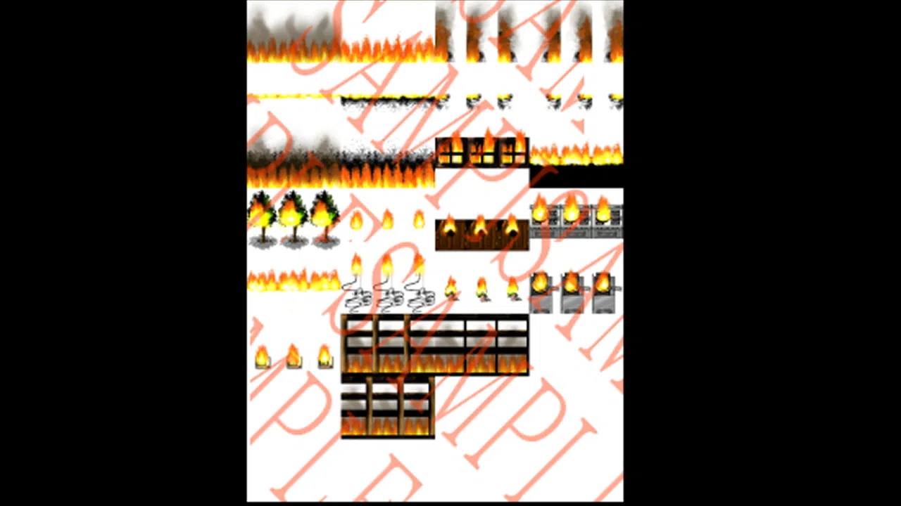 RPG Maker MV - We are burning tile and character set Screenshot 4