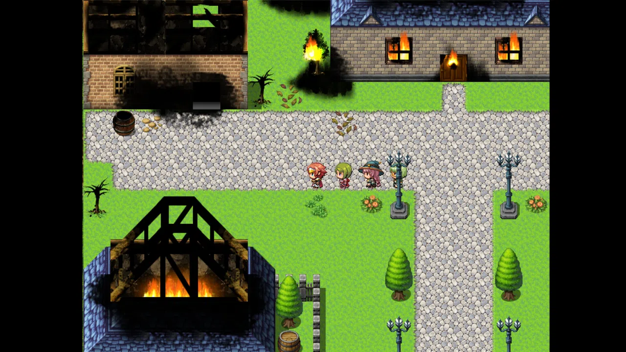 RPG Maker MV - We are burning tile and character set Screenshot 0