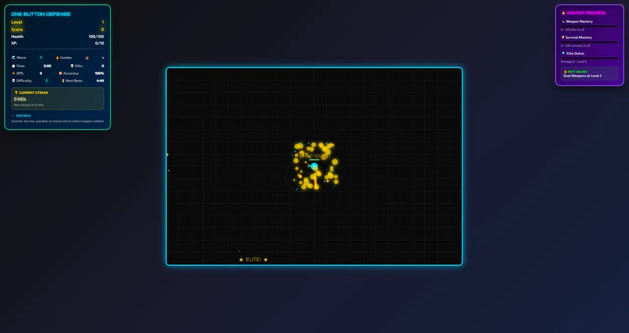 One Button Defense Screenshot 2
