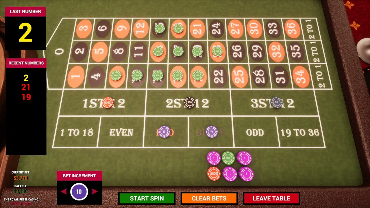 The Royal Rebel Casino Screenshot 2