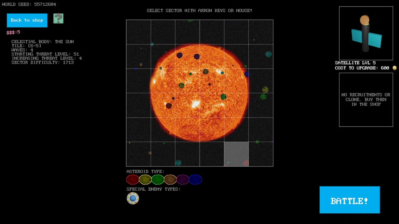 Asteroids ++ | The Sun Screenshot 0