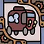 Steampunk car icon