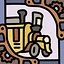 Steam-powered carriage icon